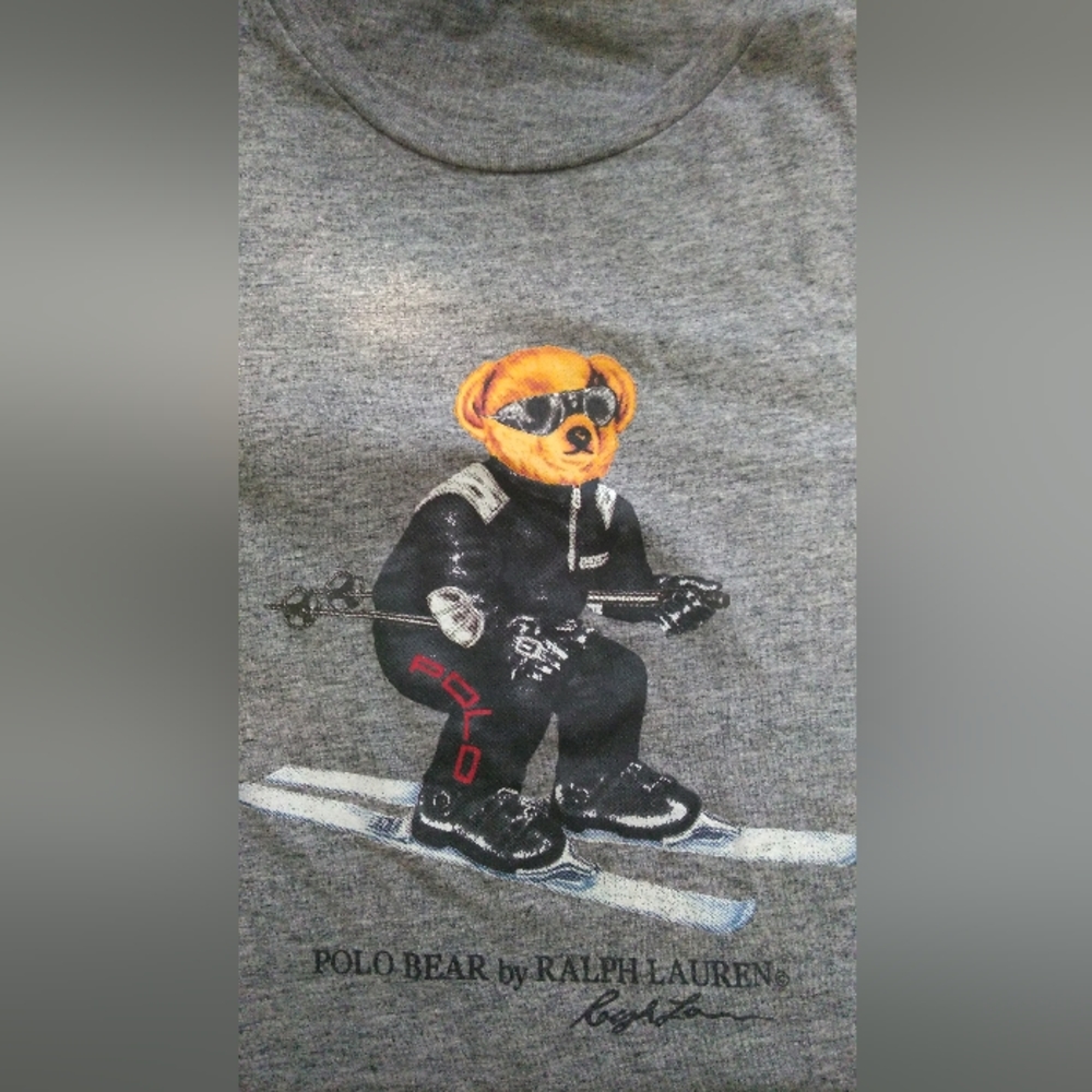 Polo Ralph Lauren Bear Shirt 👕 (Grey/Black)